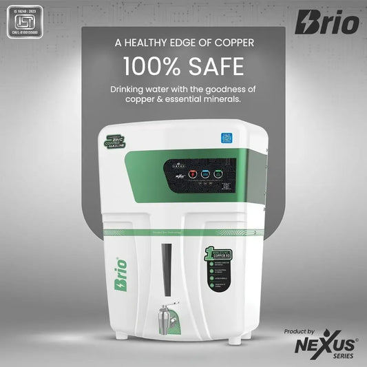 Nexus Brio Ro Uv Alkaline With Copper Water Purifier