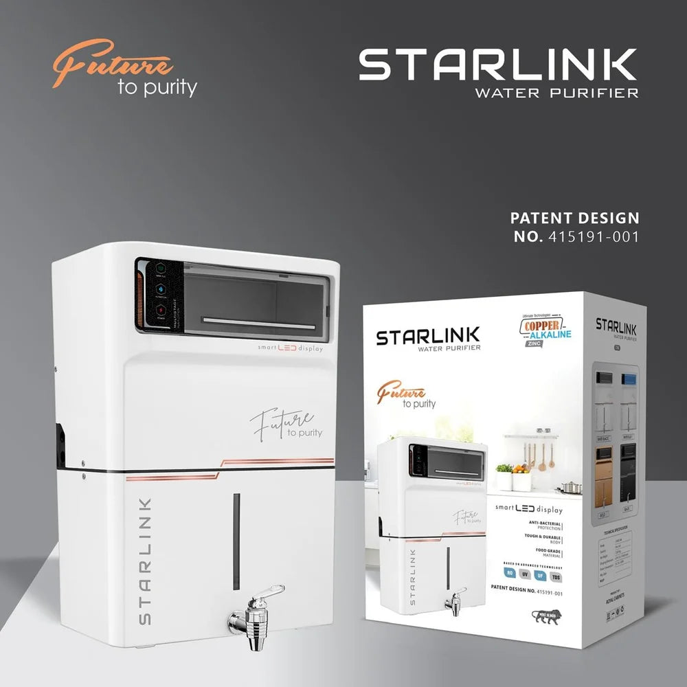 STARLINK RO UV UF TDS ALKALINE COOPER Water Purifier